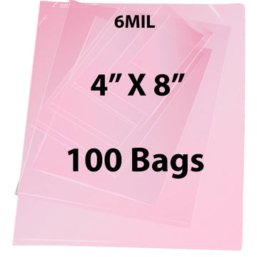 Pink Anti Static Bags 6 Mil 4" X 8" 100 Bags